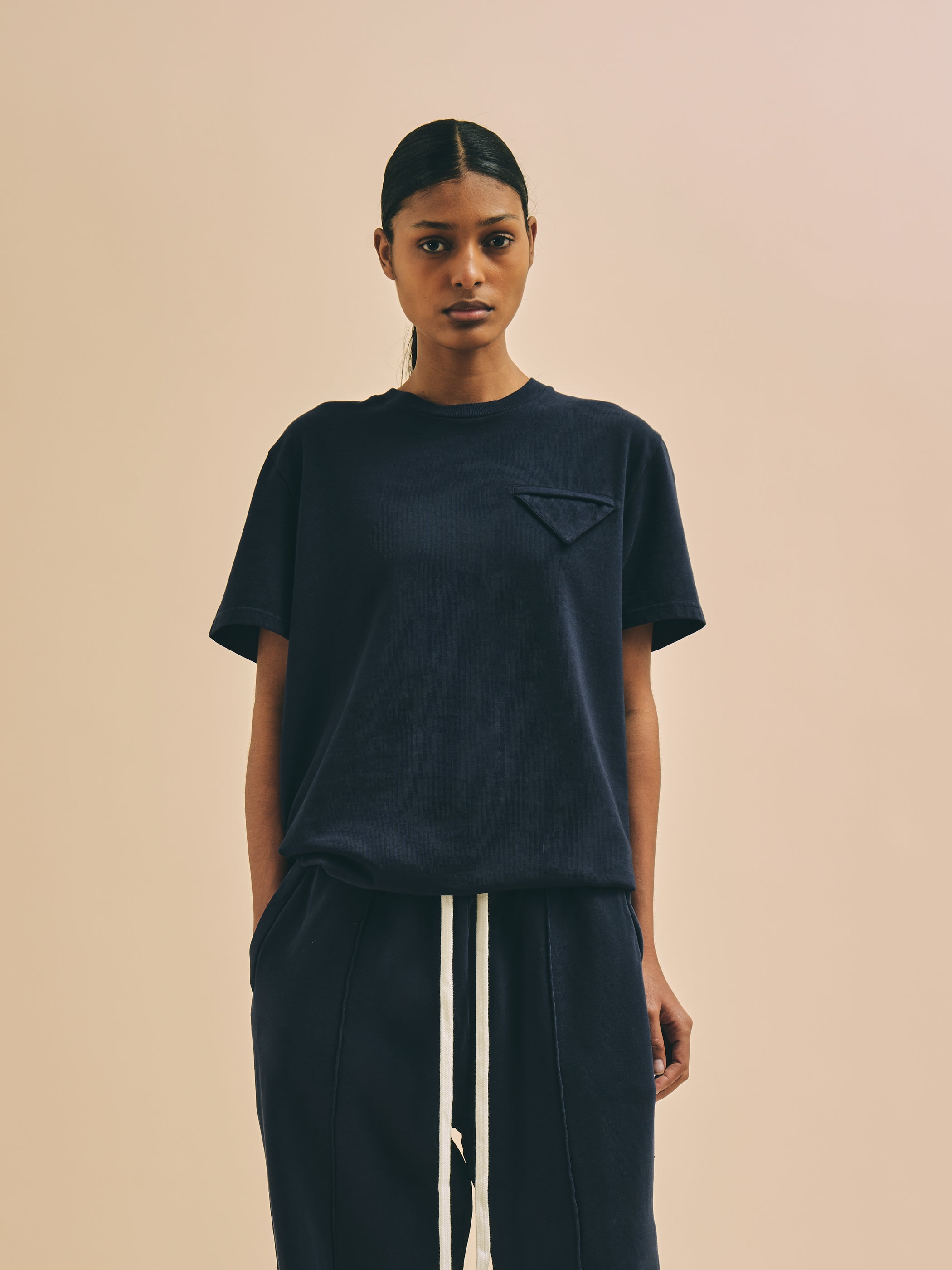 Florence Black Milano Pocket Navy T-Shirt